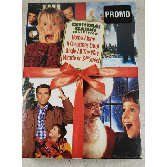 Christmas Classics Set PROMO (4 DVD) Home Alone A Christmas Carol Miracle 34th - Picture 1 of 7